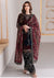 3-PC Unstitch Embroidered Velvet Shirt and Trouser with Embroidered Organza Dupatta BQ-1010