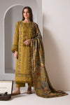 3-Piece Embroidered Dhanak Shirt with Printed Wool Shawl SN-59