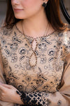 GARNET - 3PC DHANAK EMBROIDERED UNSTITCHED DRESS - 223