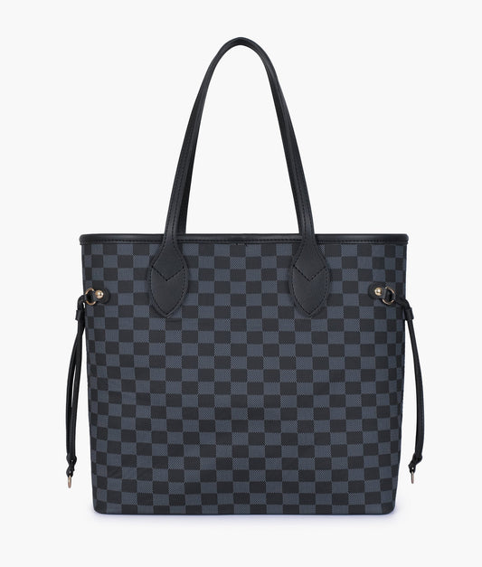 Black Checkered Neverfull Tote Bag-103
