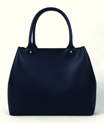 Blue Zipper Tote Bag C-123