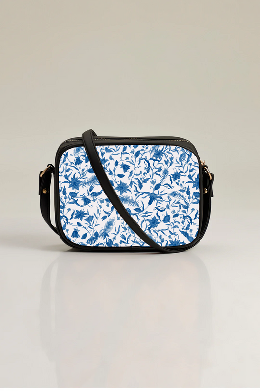 Blue Paradise Print Cross body bag C-213