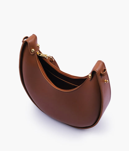 Brown Moon Hobo Bag