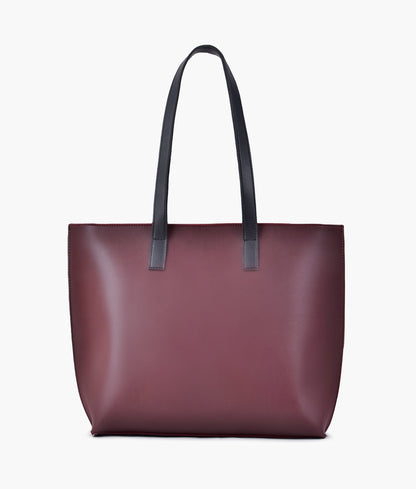 Burgundy long Handle Tote Bag