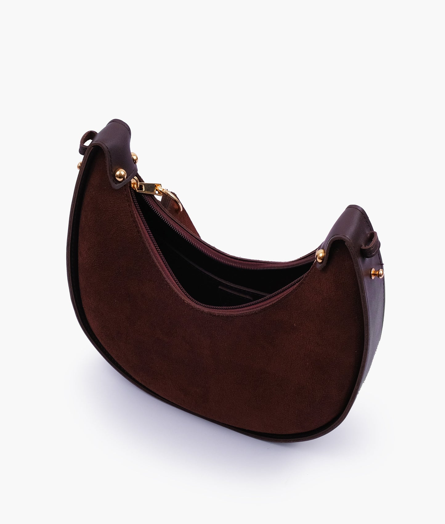 Dark Brown Moon Hobo Bag