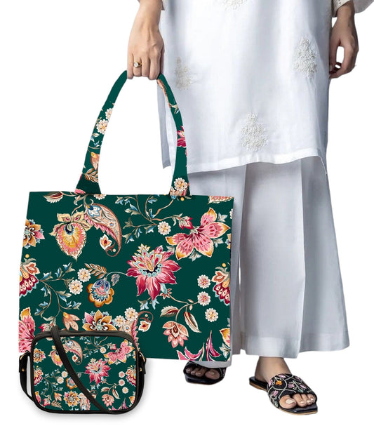 Fantasy Print Bag With Cross Body Bag C-225