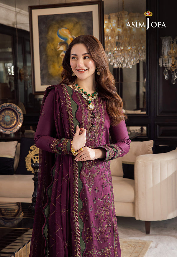 LAWN 3PC Embroidered Shirt With Chiffon Embroidered Dupatta-668