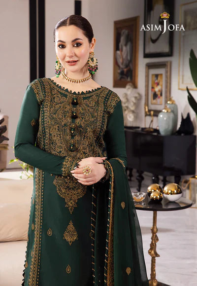 Lawn 3PC Embroidered With Chiffon Embroidered Dupatta-244
