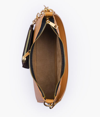 Mustard Hobo Evening Bag