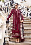 3 Piece Embroidered Dhanak Shirt with Printed Wool Shawl MB-48