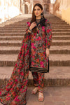 3-Piece Unstitched Digital Printed Linen Fabric With Linen Dupatta