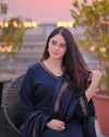 3 Piece Dhanak Shirt with Printed wool shawl BR-1145