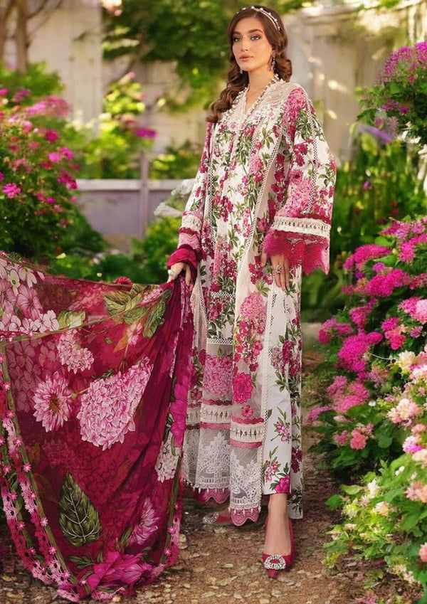 3Pc Digital Printed Lawn Shirt with Printed Lawn Dupatta MB 446