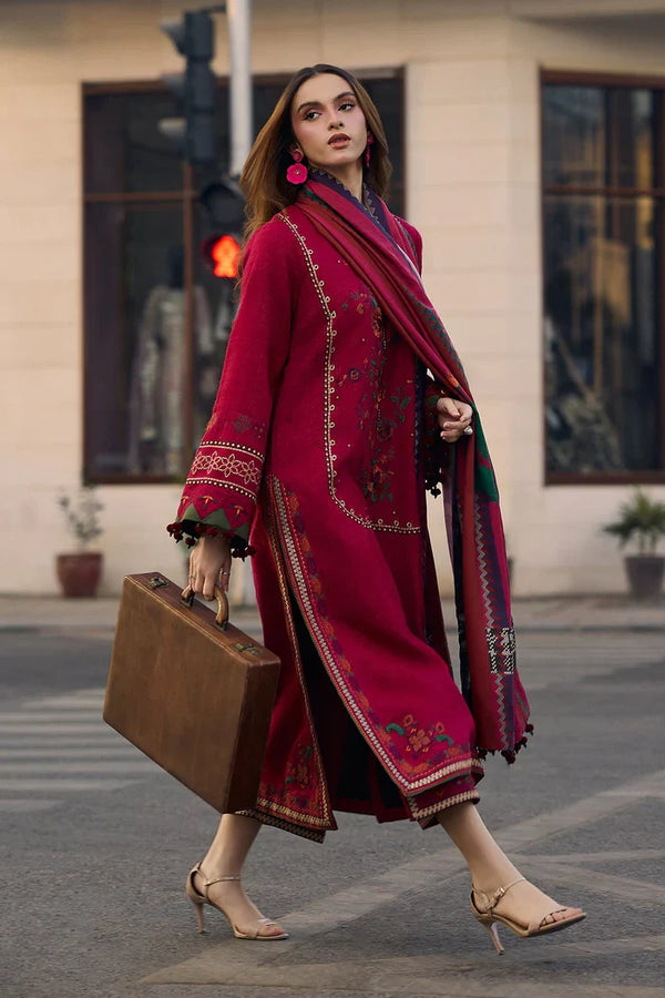 Lawn-3PC Embroidered Shirt with Digital Printed Jacquard Dupatta- 712